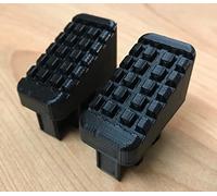 Lot de 2 pieds d'échelle, compatibles avec chausson intérieur Hailo, 43 x 20 mm, noir