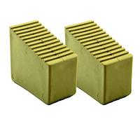 Lot de 2 pieds d'échelle en caoutchouc pour échelles en bois 3 à 8 échelons Dimensions intérieures 56 x 23 mm Couleur sable HB40