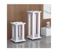 Lot de 2 Pieds d'enceintes, d'enceintes subwoofer, Support for Enceintes, avec isolants, jusqu'à 40KG, imperméable, antirouille et antidérapant(Weiß,25 * 30 * 40cm)