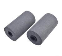Lot de 2 pieds en mousse pour banc de musculation pour extension de jambe et machines de table d'inversion compatibles avec tubes de support standard de 22 mm et 25 mm (gris foncé)
