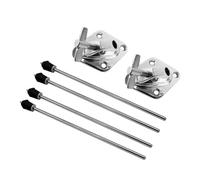 Lot de 2 pieds et siège universels pour batteur en métal 36,57 cm - Support réglable pour tambour de rack et tambour au sol