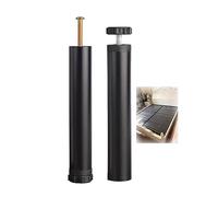 Lot de 2 Pieds pour Sommier à Lattes Reglable Pied de Lit Universel Pieds Meubles Métal Pieds de Lit Rétractables pour Le Cadre Central (18cm(7in),Black)