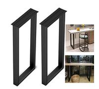 Lot de 2 pieds réglables en forme de U pour tables avec design haute stabilité, idéal pour l'installation de meubles modernes