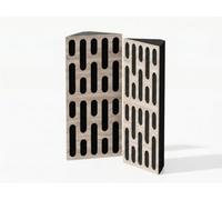 Lot de 2 pièges à basses d'angle acoustiques étroits | Absorbeurs de sons basse fréquence | Traitement acoustique pour studio | 50 x 23 cm | Plaques perforées : [Sonoma | x2 P24]