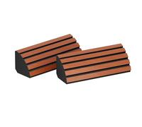 Lot de 2 pièges à basses d'angle pour montage dans un coin sous le plafond et le mur | Traitements acoustiques pour studio d'enregistrement | 23x50cm | [x2 POLETRAP-H | Cerise]