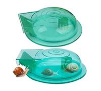Lot de 2 pièges à escargots en plastique transparent pour aquarium, 17 x 12,3 x 3 cm