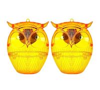 Lot de 2 pièges à guêpes d'extérieur à suspendre | 2 attrape-abeilles avec lumière LED réutilisables pour ferme, jardin, terrasse, cour intérieure