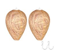 Lot de 2 pièges à guêpes en tissu - 100 % imperméable et résistant à l'humidité - En tissu textile résistant aux intempéries - Répulsif naturel - Piège à guêpes d'extérieur - Pour la maison et le