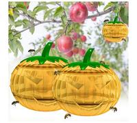 Lot de 2 pièges à guêpes - Pour l'extérieur - À suspendre - Répulsif à guêpes - Résistant aux intempéries - Piège à frelons - Piège à insectes pour jardin