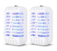 Lot de 2 pièges à insectes électriques - 1000 V - Prise UV - Piège à mouches 01