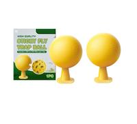 Lot de 2 pièges à mouches à fruits, balle collante, piège à insectes volants multifonction en forme d'agrumes, attrape-nuisibles d'extérieur pour plusieurs insectes, contrôle du vol des plantes