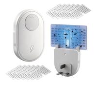 Lot de 2 pièges à mouches électriques d'intérieur pour un usage domestique, avec 12 recharges, luminosité réglable, pièges à mouches à fruits d'intérieur avec attractif UV, insecte volant pour