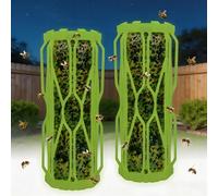 Lot de 2 pièges à mouches fluorescents pour l'extérieur | Piège à guêpes à suspendre pour l'extérieur, attrape-mouches pour frelons, moucherons, moustiques, insectes volants