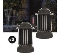 Lot de 2 pièges à moustique d'extérieur auto-nettoyant EZIlight® Mosquito Garden MG 10 Black