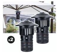 Lot de 2 pièges à moustique éclairant d'extérieur EZIlight® Mosquito Garden MG 30