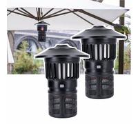 Lot de 2 pièges à moustique éclairant d'extérieur EZIlight® Mosquito Garden MG 30