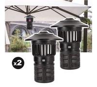 Lot de 2 pièges à moustique éclairant d'extérieur EZIlight® Mosquito Garden MG 30