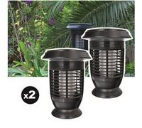 Lot de 2 pièges à moustique solaire auto-nettoyant EZIlight® Mosquito Garden MG 20