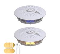 Lot de 2 pièges à puces avec 4 modes LED légers pour tapis et linge de lit