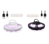 Lot de 2 pièges à puces pour la maison, non toxiques, avec coussinets adhésifs, attrape-puces naturels, inodores, avec 4 modes