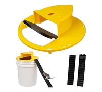 Lot de 2 pièges à souris avec couvercle à rabat, seau à souris, piège à souris d'intérieur et d'extérieur, réinitialisation automatique, multi-prises humaines, compatible avec seau de 18 litres, piège