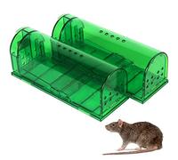Lot de 2 pièges à Souris sans cruauté pour Rats, pièges à Souris d'intérieur pour Attraper et relâcher à la Maison sans Tuer - Piège à Souris réutilisable pour Petits rongeurs, Attrape - Petit
