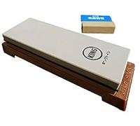 Lot de 2 pierres à aiguiser japonaises King, grain 1000/6000 : une pierre à aiguiser KW-65 et pierre Nagura #8000