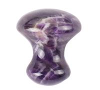 Lot de 2 pierres de massage en quartz rose naturel, pour massage du dos des pieds, traitement d'hydrothérapie, lot de pierres de massage chaudes pour le visage, le cou, le corps, spa pour le visage, 2