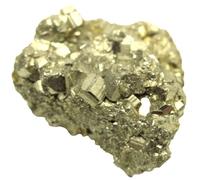 Lot de 2 pierres de thérapie en pyrite - Pierres précieuses - Pierre brute - Pierre porte-bonheur