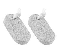 Lot de 2 pierres ponces de lave naturelles - Outil exfoliant réutilisable pour enlever les callosités et les pieds durs, talons fissurés et soins du corps | Lime à récurer pour pieds pour homme et