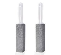 Lot de 2 Pierres Ponces De Nettoyage, Pierre Ponce pour Enlever Le Calcaire des Toilettes, Pierre Ponce Nettoyante pour Cuvette De Toilettes, Pierre Ponce avec Poignée pour Nettoyer Les Sièges