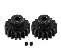 Lot de 2 pignons à 17 dents en acier trempé 3947X (32 pas) pour Traxxas Slash Rrustler Stampede Raptor 4x4 VXL TRX-4 TRX-6 17T
