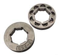 Lot de 2 pignons de jante en acier 325-9 pour tronçonneuse 41 mm OD