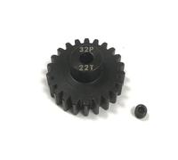 Lot de 2 pignons de moteur 32P 3,175 mm, 10T, 11T, 12T, 13T, 14T, 15T, 16T, 17T, 18T, 19T, 20T, 21T, 22T, 23T, 24T, 45#, acier et métal(22T)