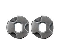 Lot de 2 pignons de tronçonneuse robustes en acier inoxydable adaptés outils électriques avec double alésage de 10 mm et 12 mm