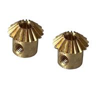 Lot de 2 pignons en acier, module 0,8, 20 dents, 90 degrés, pour usage agricole et mécanique (4 mm bore)