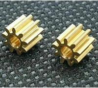 Lot de 2 pignons en laiton compatibles avec Lego Duplo Intelli Lok 9 dents 0,4 mm Embrayage coulissant essieu arrière