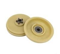Lot de 2 pignons pour tronçonneuse en plastique blanc 107713-01