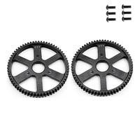 Lot de 2 pignons principaux en acier dur 65T 0,8 m 32P pour Traxxas Summit E-Revo E-Maxx 3960