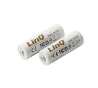 Lot de 2 Piles AA Lithium-Ion 1.5V 6000mWh Rechargeables USB-C LinQ Blanc