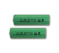 Lot de 2 piles AA Ni-MH 1,2 V 2000 mAh