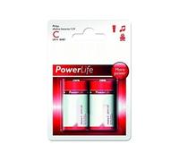 Lot de 2 Piles alcalines C Philips LR14P2B/10, 1,5 V. Idéales pour garantir Une Performance optimale dans Les appareils nécessitant Une Batterie C.