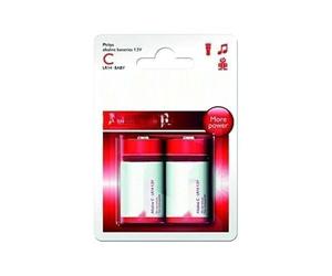 Lot de 2 Piles alcalines C Philips LR14P2B/10, avec Tension de 1,5 V, parfaites pour Les appareils nécessitant Une énergie Durable et Une Performance fiable dans Un Usage Quotidien.