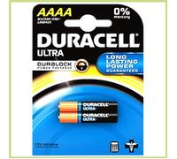 Duracell Pile alcaline AAAA LR8D425 1,5V – Lot de 2 pour stylets, dispositifs médicaux et phares