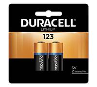 Lot de 2 piles au lithium ultra puissantes 123 3 V