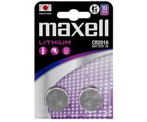 Lot de 2 piles bouton au lithium CR2016 3 V de Maxell