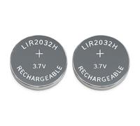 Lot de 2 piles bouton LIR2032 70 mAh!! 3,7 V Accumulateur LIR 2032 3,7V 70mAh Rechargeable CR2032 Batterie rechargeable pour logitech k750 e voiture remplace CR 2032 Button Cell Battery Piles