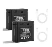 Lot de 2 Piles LIT-10 Pro de Rechange pour Batterie au Lithium SPYPOINT LIT-10 Pro Compatible avec caméra Les Séries SPYPOINT LM2/Link-Micro/Link-Micro-S-LTE et Cell-Link(câble de Type C Inclus)