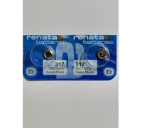 Lot de 2 piles pour montre 1,55 V 317 remplace SR516SW
