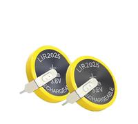 Lot de 2 piles rechargeables LIR2025 pour clé de voiture BMW Série 3 5 7 X3 X5 E46 E38 E39 E53 E60 E61 E83 Télécommande de voiture L-I-R2025